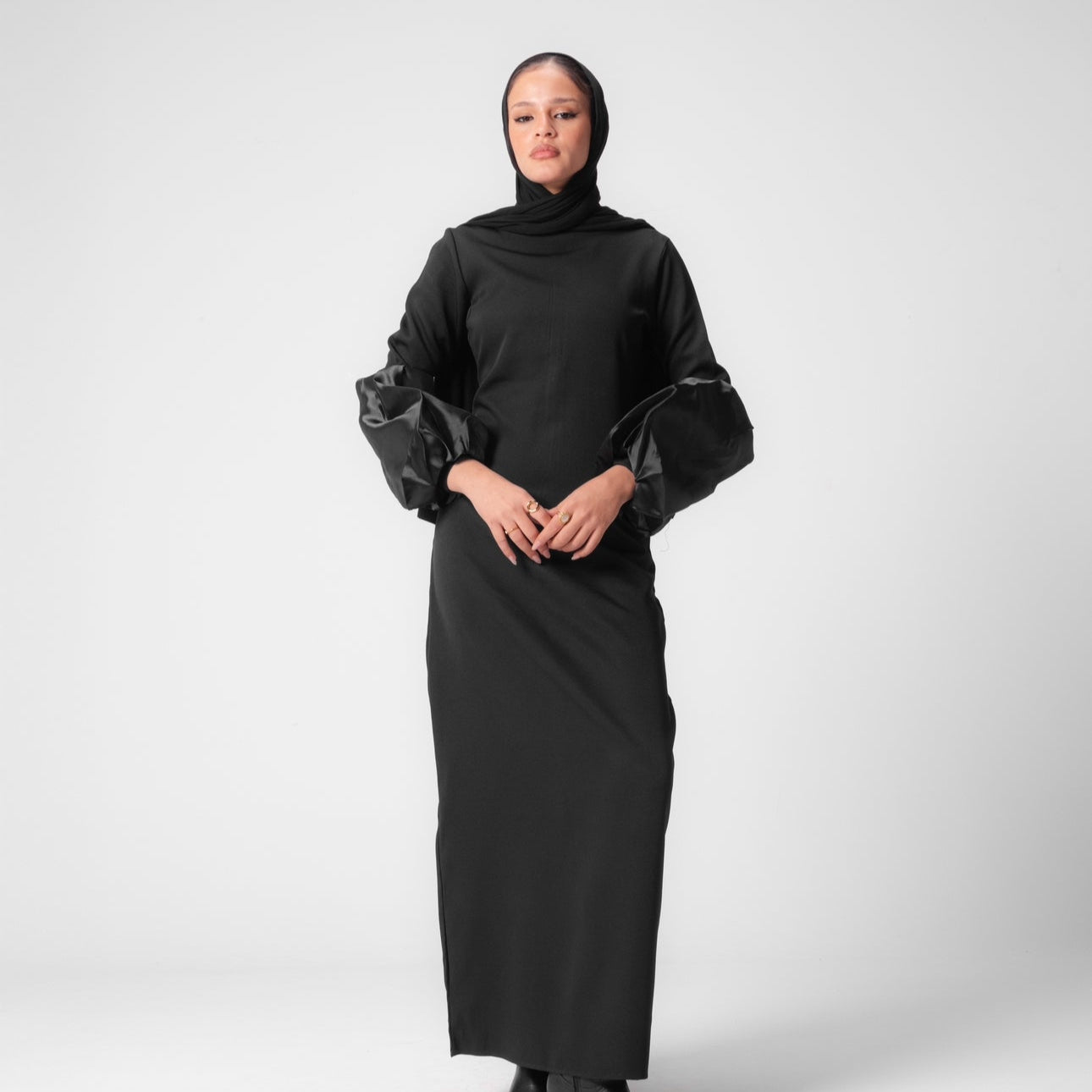 Noir Puff Dress