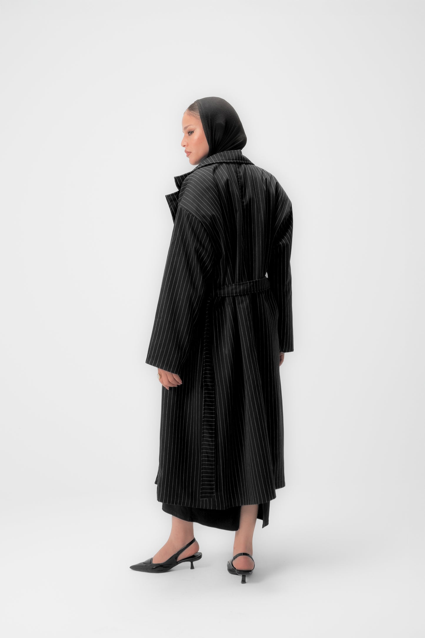Black Striped Coat