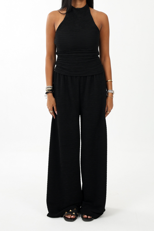Refined Halter Top - Black