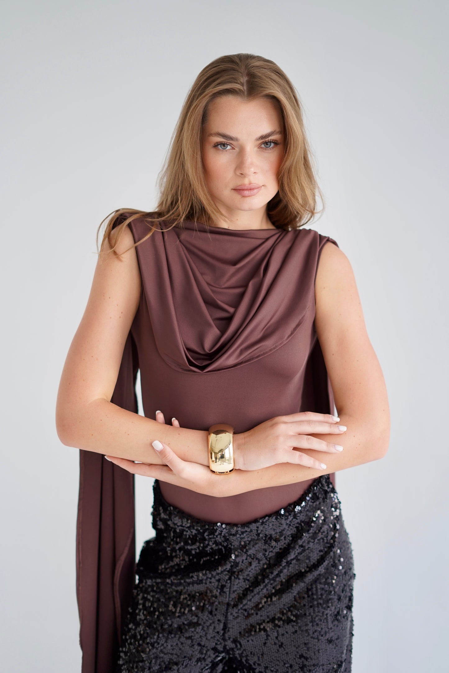 The Drama Bodysuit - Brown
