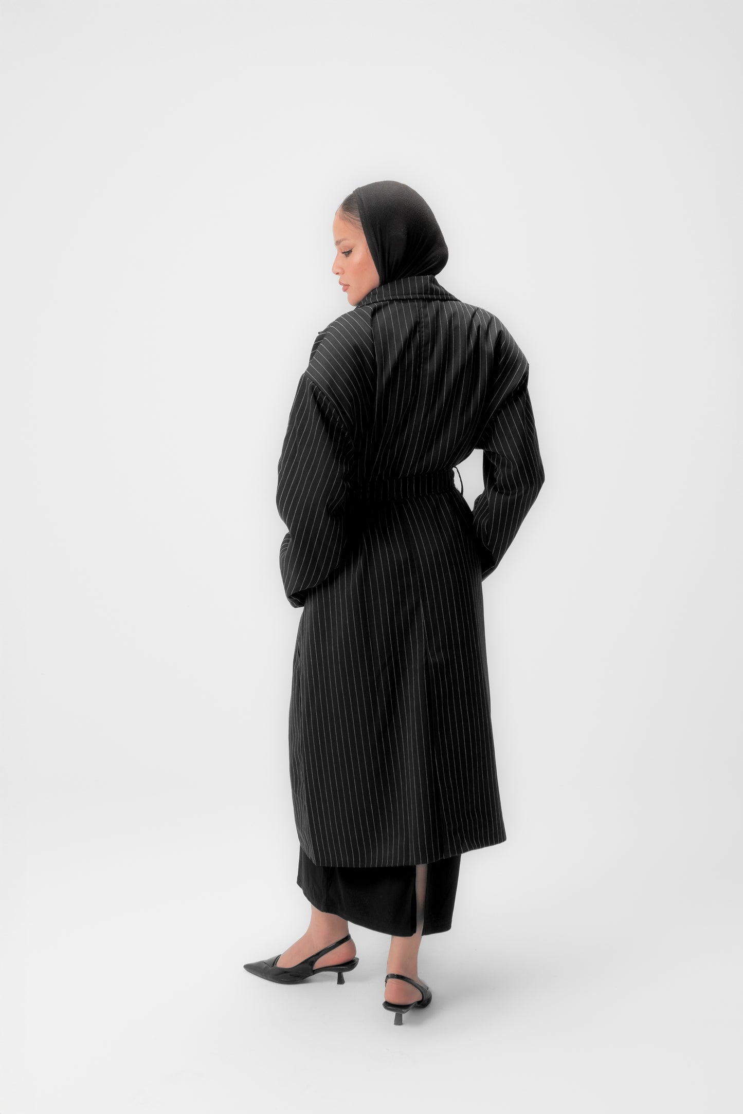 Black Striped Coat