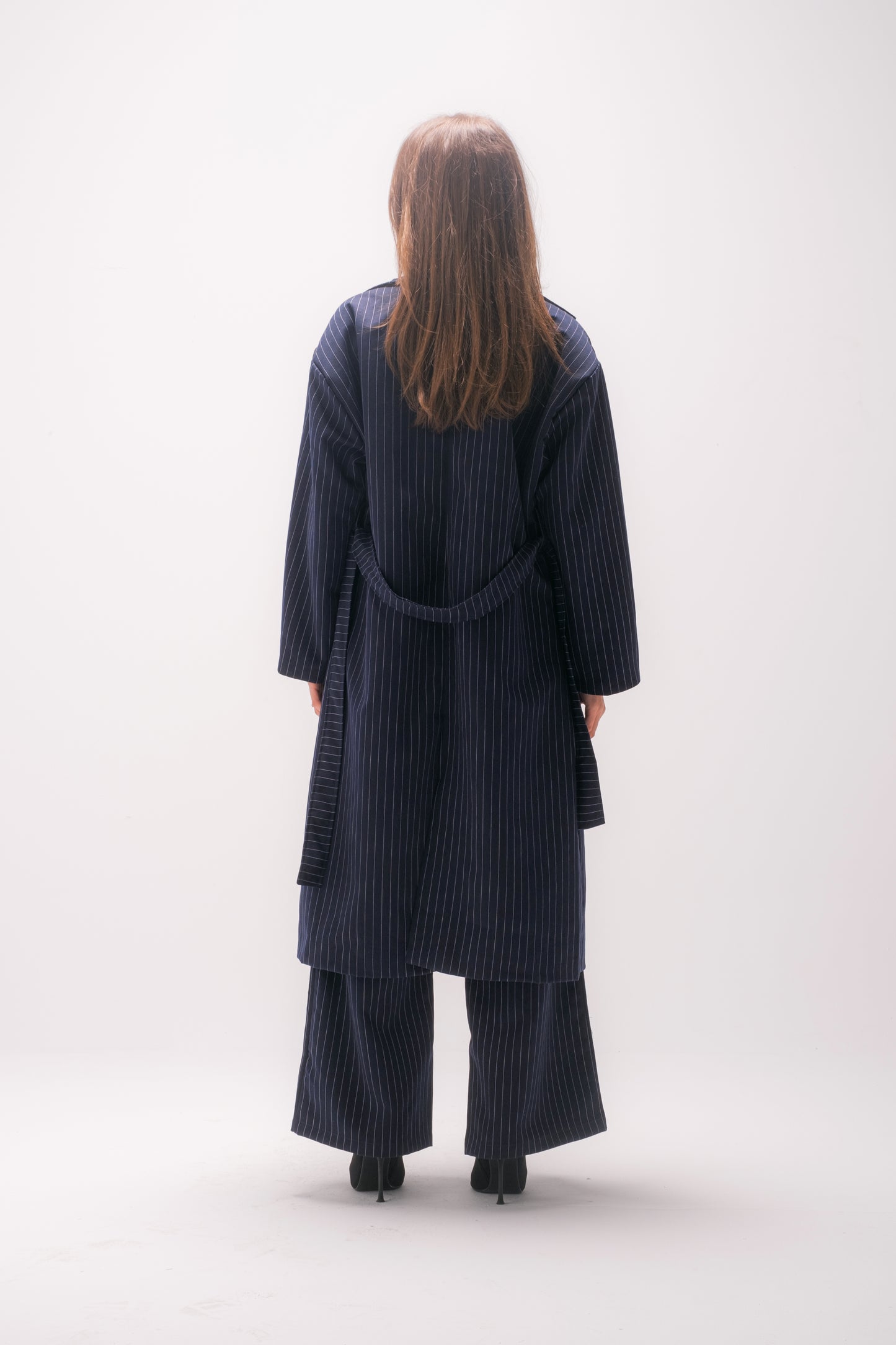 Blue striped coat