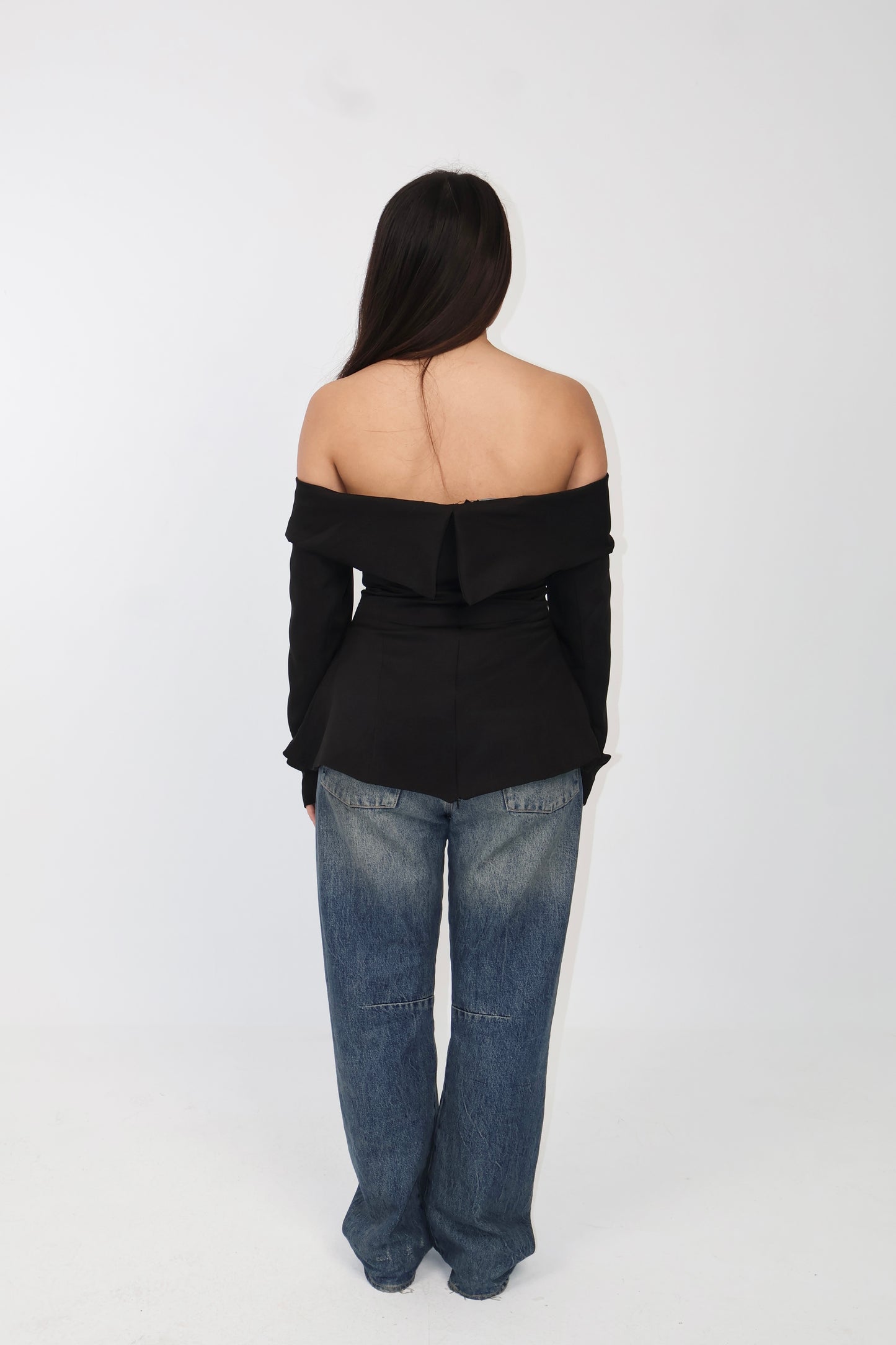 Off-Shoulder Top - Black