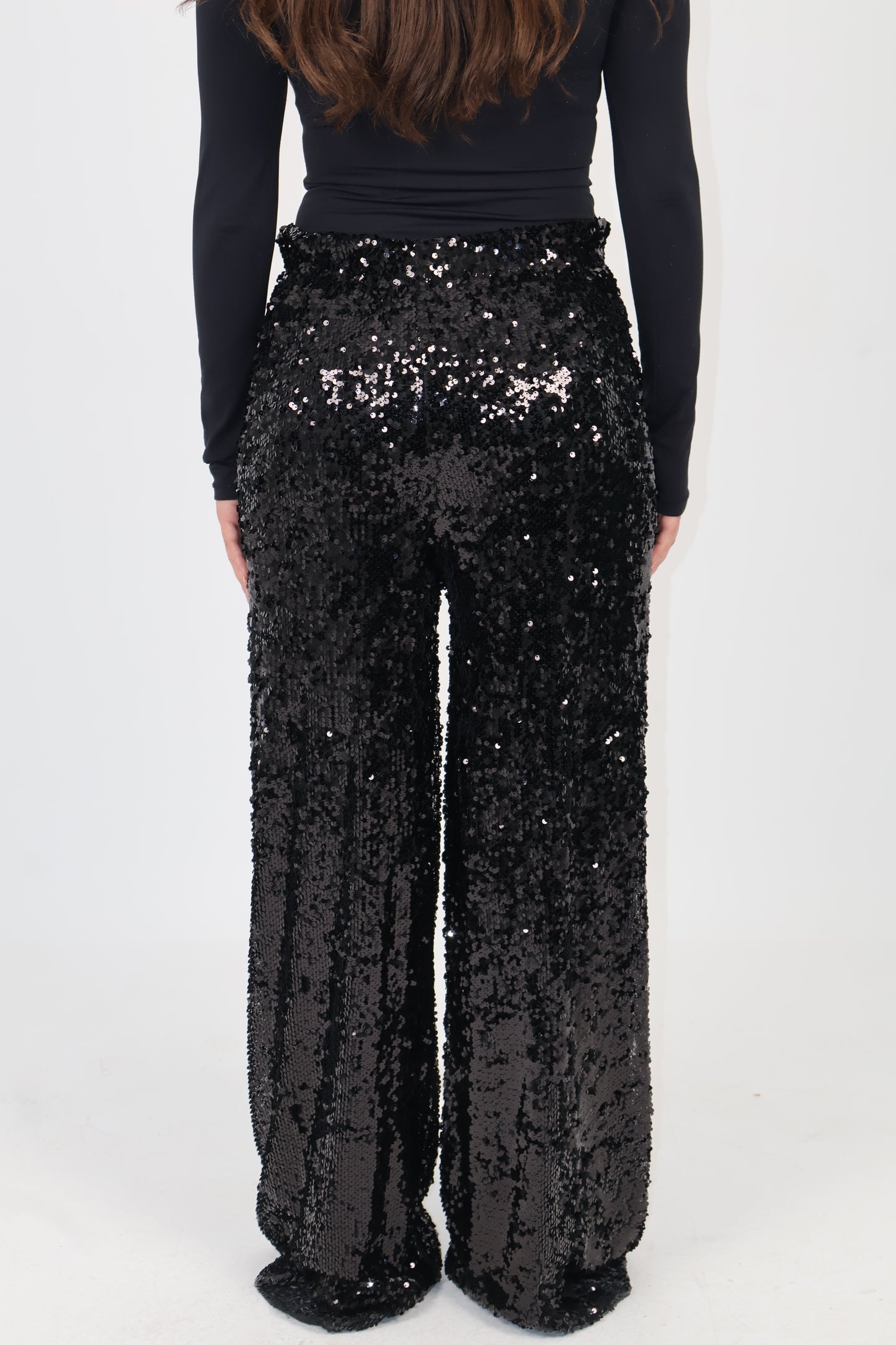 Black Sequined Pants