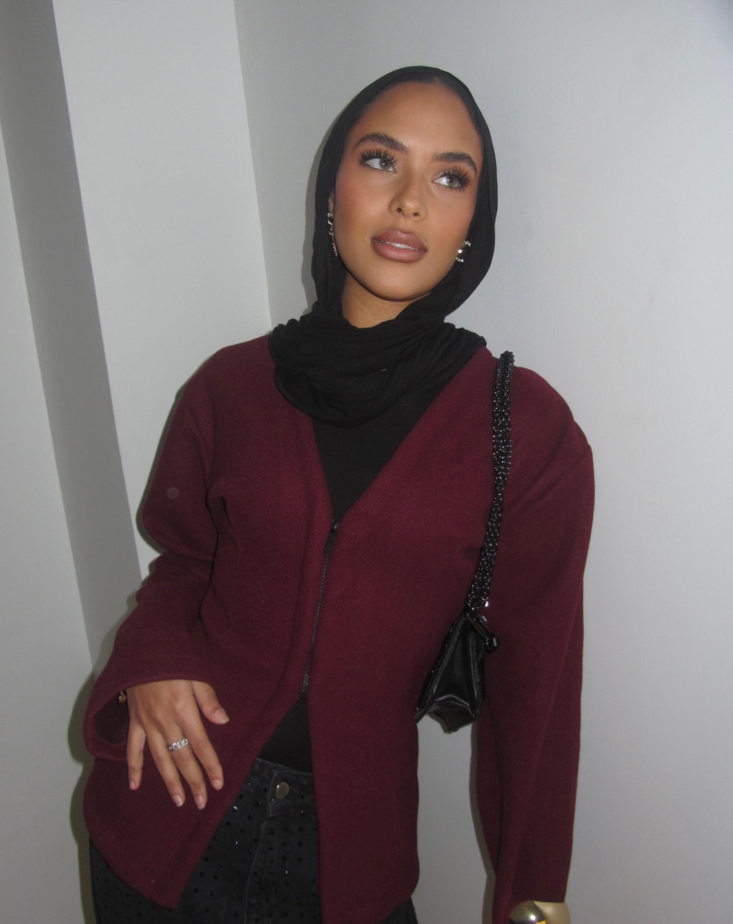 Burgundy Cardigan