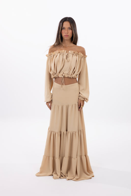 Dunara Skirt - Beige