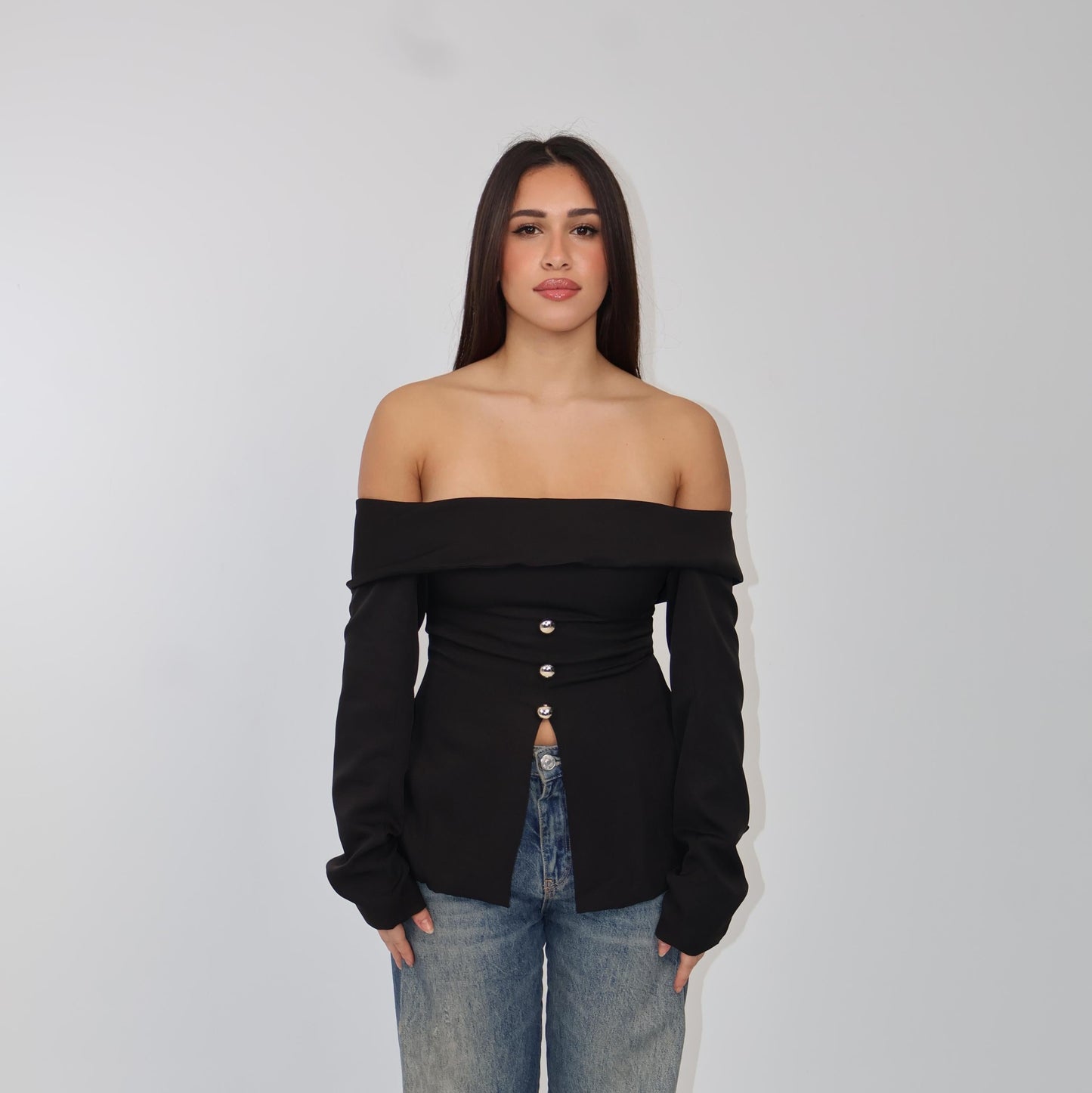 Off-Shoulder Top - Black